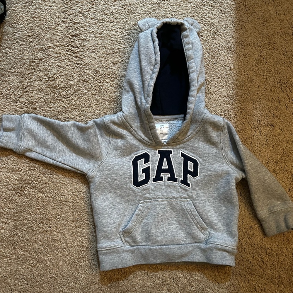 📚 GAP hoodie w/ Teddy ears 🧸 12M
